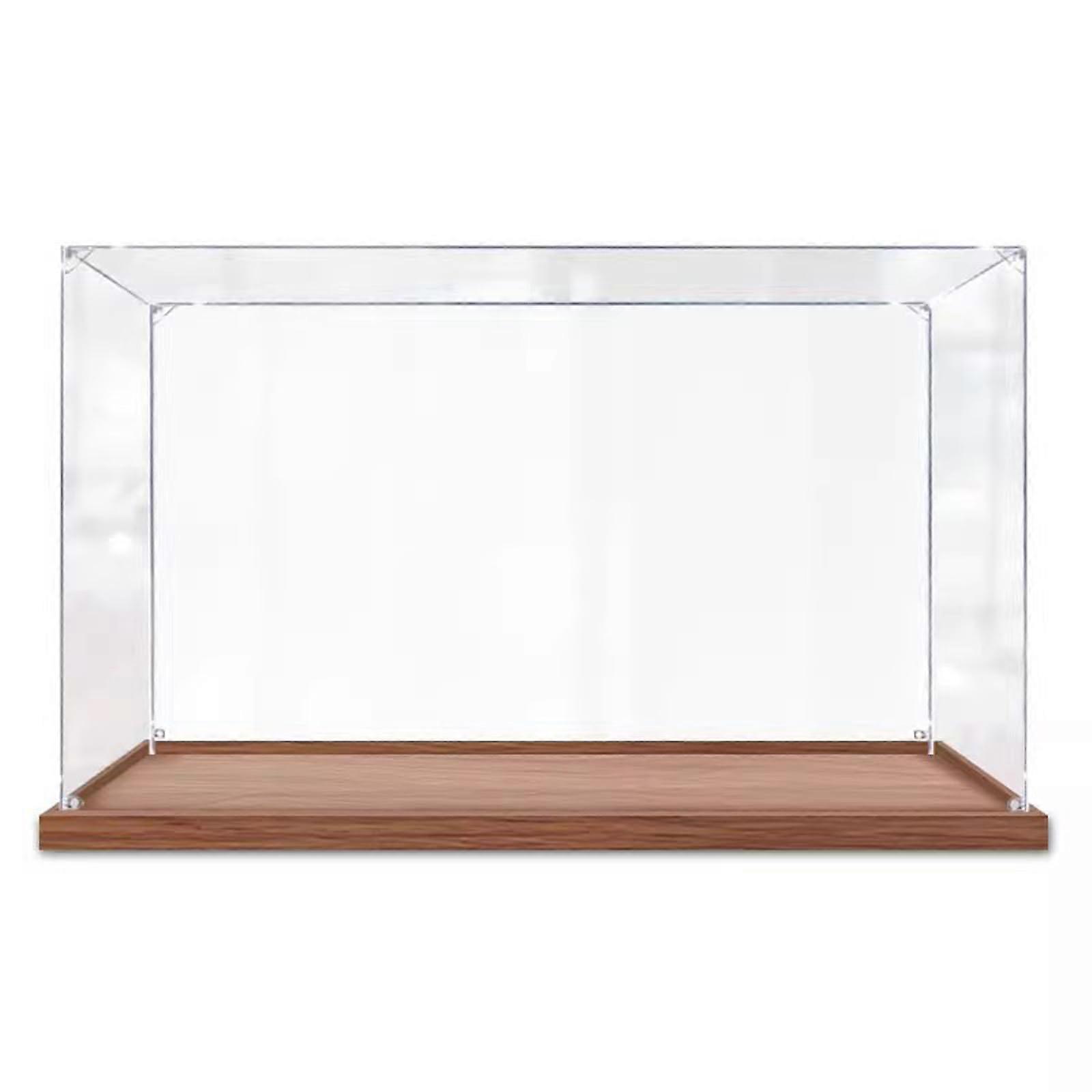 Acrylic Display Case Stackable Clear Dust Cover Self Assembly 50x40x20 cm For Dollhouse 3D Puzzle Action Figures