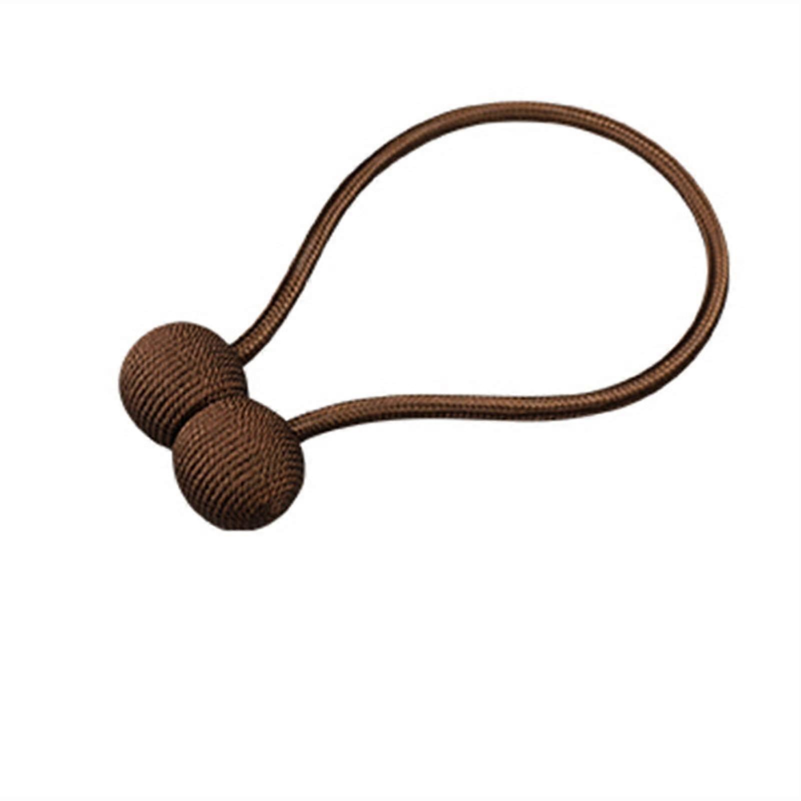 Tie Backs for Curtains Magnetic Curtain Tieback 4550CM Deep Coffee Color One Piece