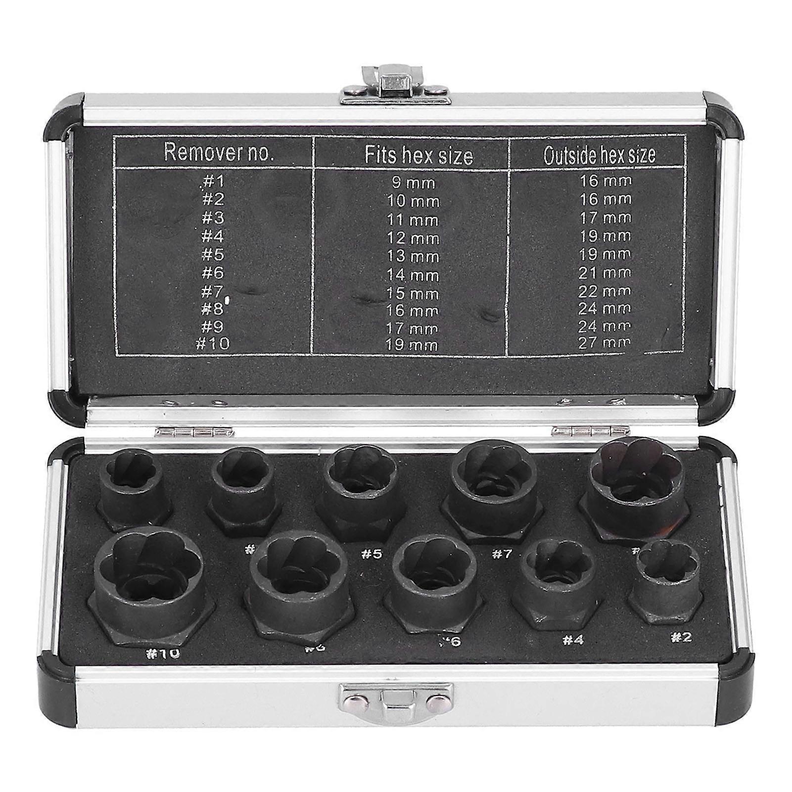 Nut Bolt Extractors Rusted Damaged Stripped Parts Socket Remover Extraction Tool Set