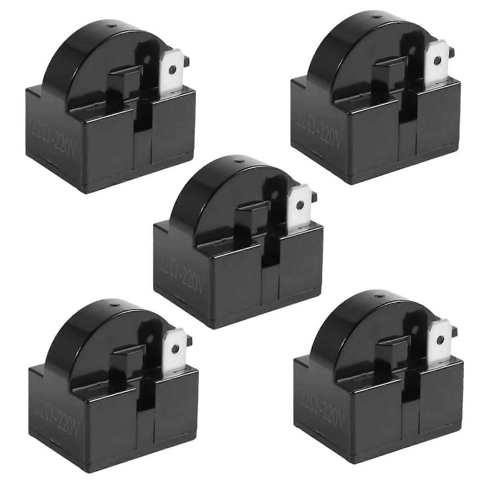 5X Plastic Case 22 Ohm 2 Pins PTC Relay for Refrigerator