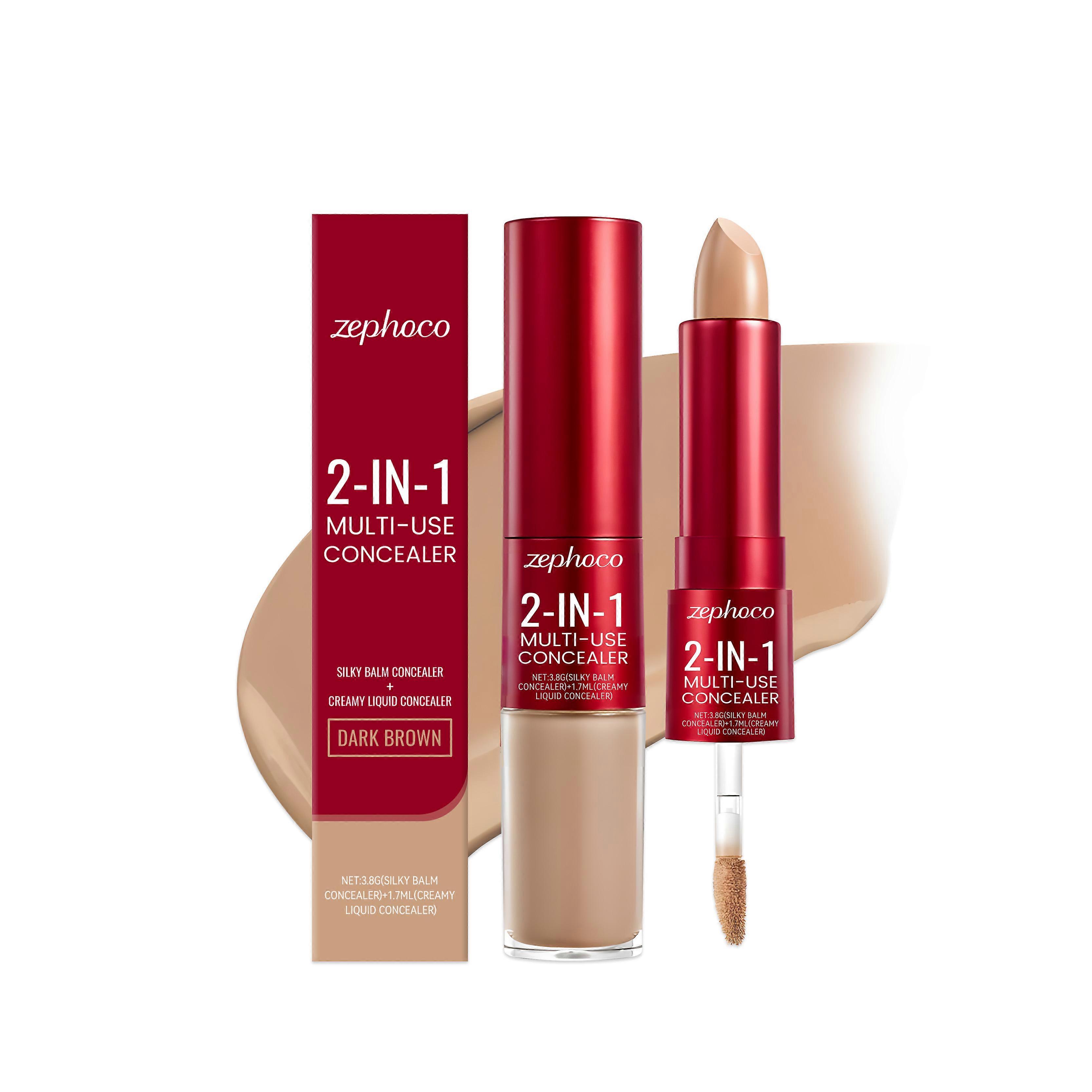 Zephoco Deep Brown Hydrating Concealer Is A Hydrating, Light, Long-Lasting, Natural And Skin-Smoothing Concealer