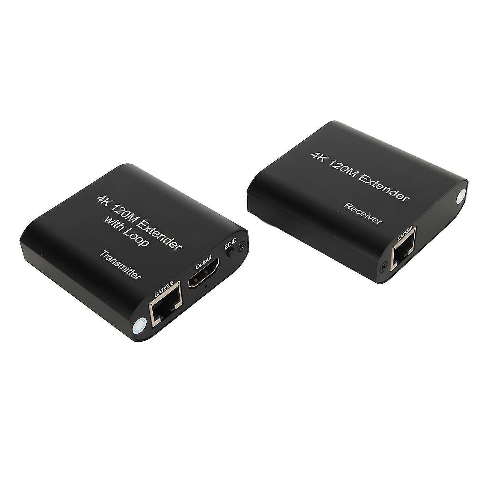 HD Multimedia Interface KVM Extender 4K At 30hz Single Channel Network Extender 393.7ft 100?240V US Plug