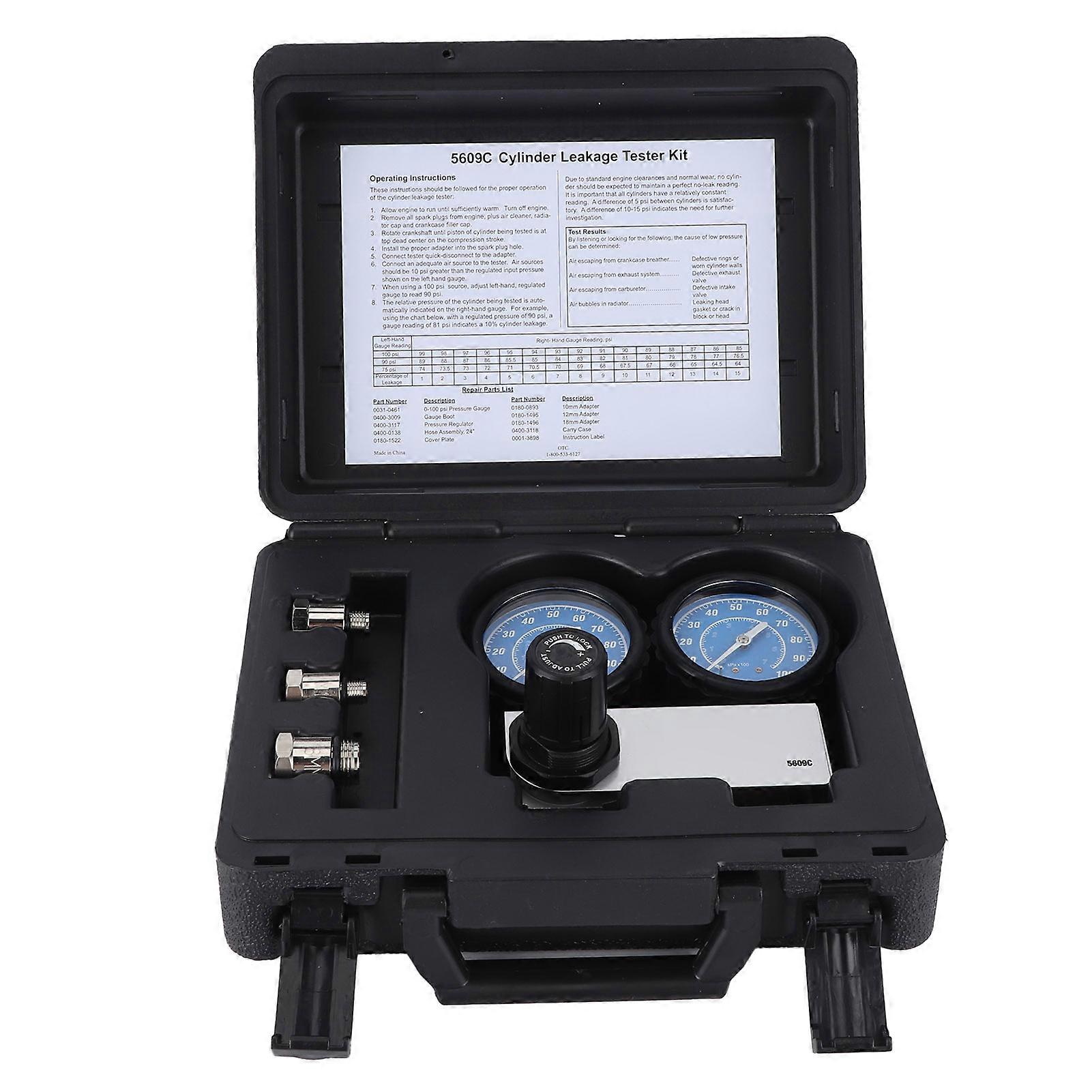 Professional engine diagnostic kit for cylinder leakage testing