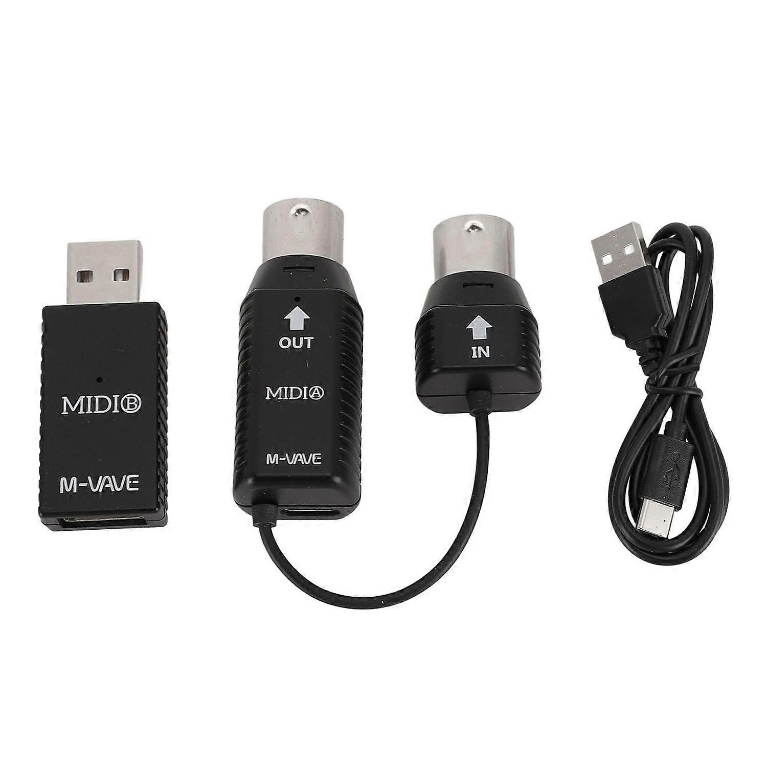 Trådløs MIDI-adapter Professionel MIDI til USB MIDI Controller til Digital Klaver Klaviatur Til MIDI De