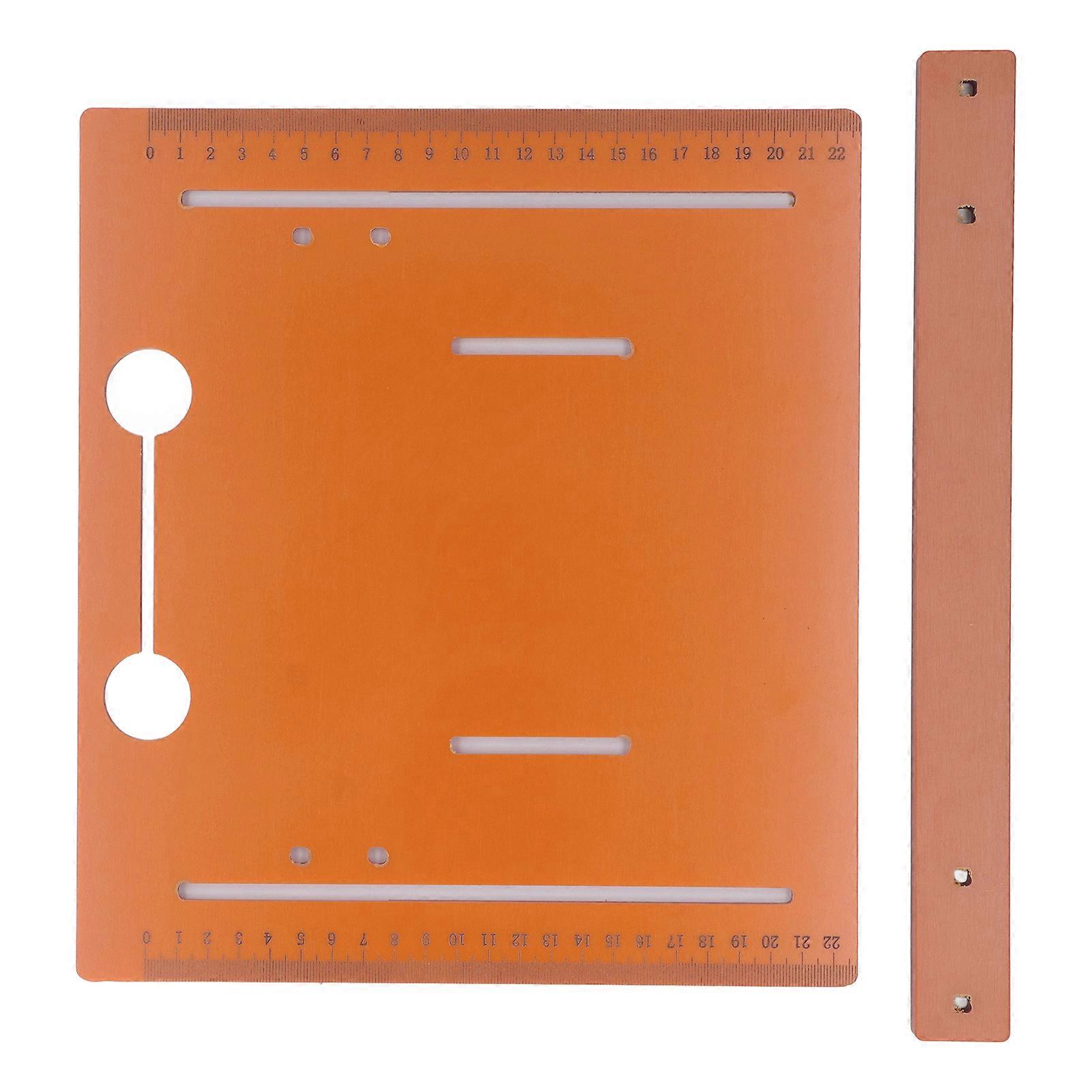 Cutting Machine Base Plate 25x28cm Saw Table Base Plate PP with 2cm Margin for Woodworking