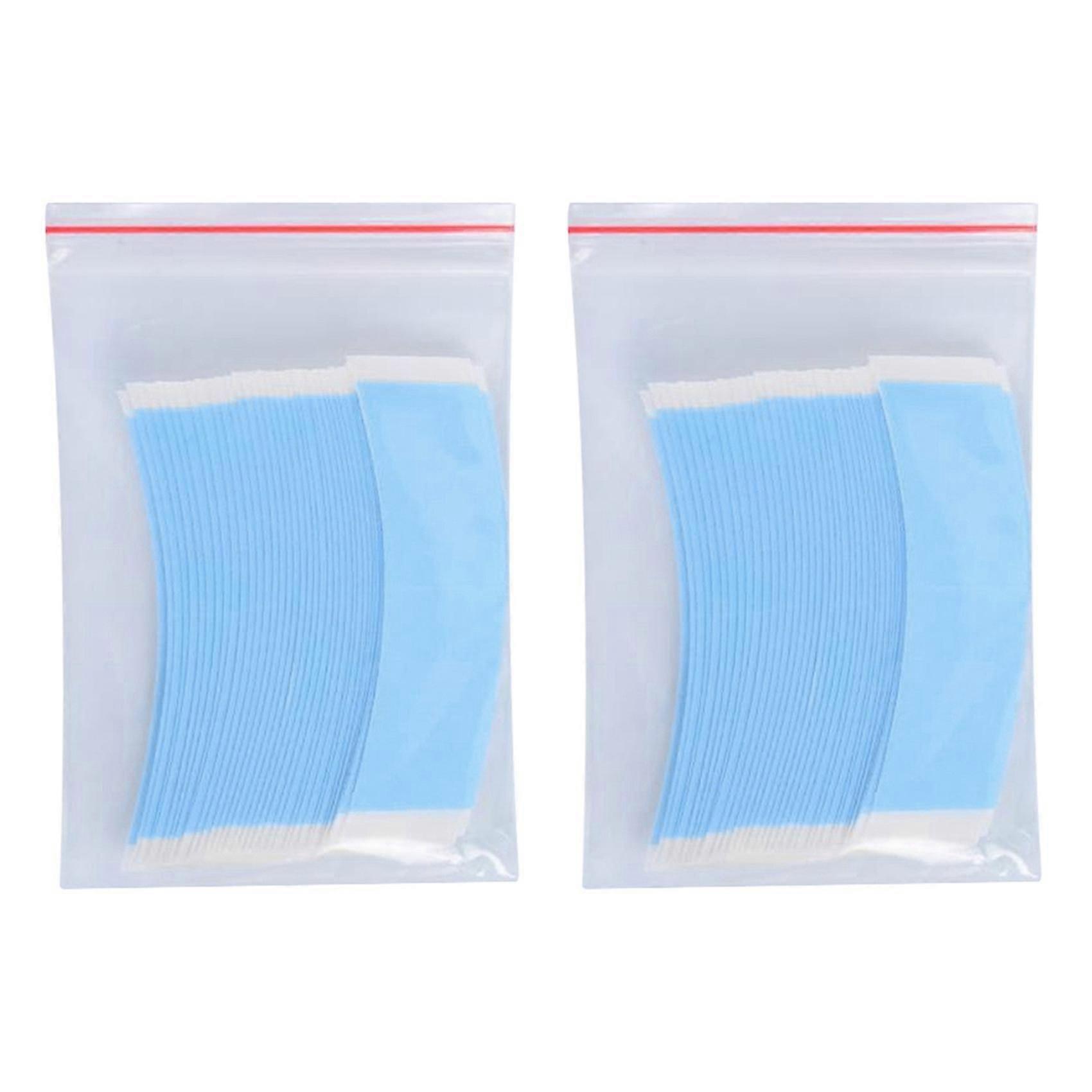 72pcs/lot Blue Strong Double Side Tape Extension Wig Tape Fixed Tape Arc Double Sided Tape For Toup-haoyi