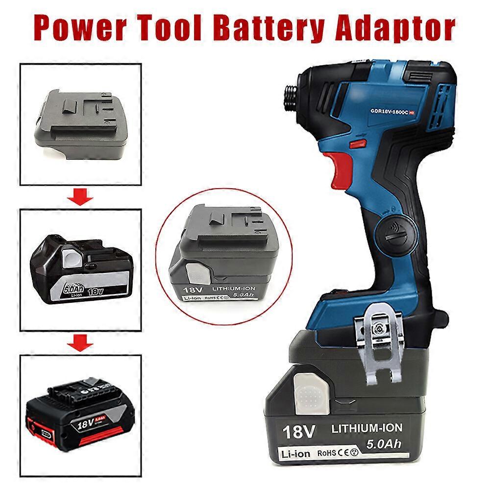 Battery Adapter for Hitachi 18V Li-Ion Battery Convert to for Bosch 18V Tool
