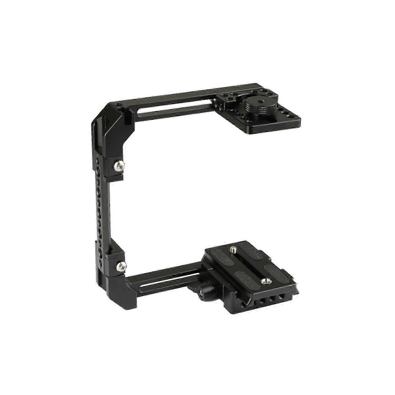 Foldable C Frame Camera Cage for Universal DSLR with Adjustable Side Rod and Accessory Mounting Option Cs