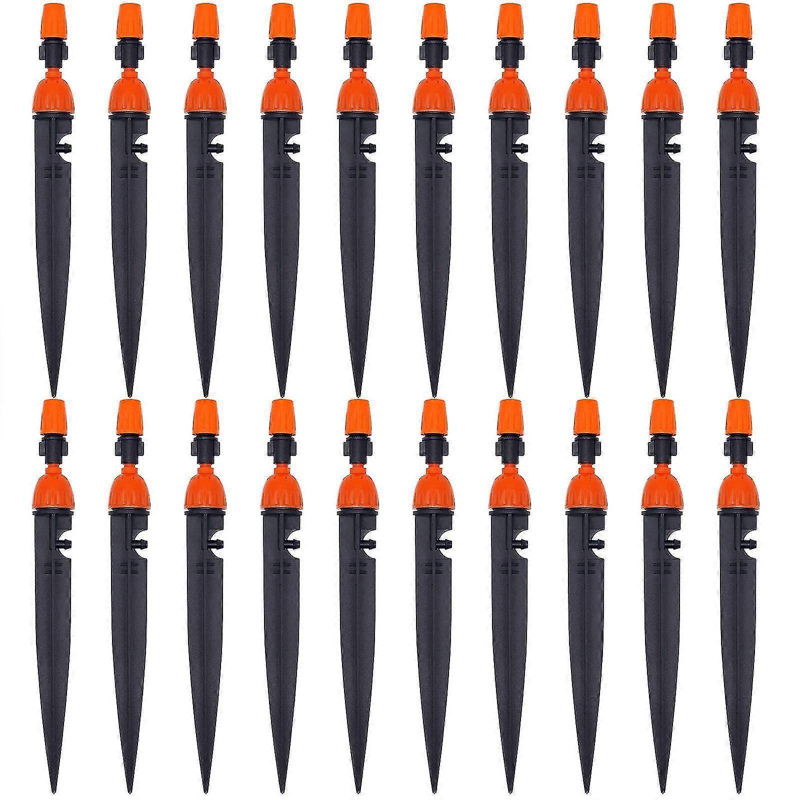 20pcs Adjustable Drip Emitters Water Irrigation Drippers 360 Degree Water Flow Drip Irrigation System For Garden