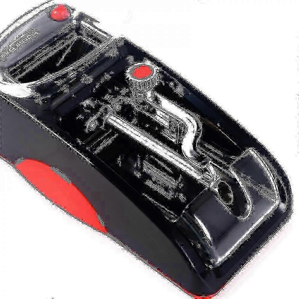 (Red) Automatic Cigarette Maker Case - Portable and Convenient for Cigarette Rolling