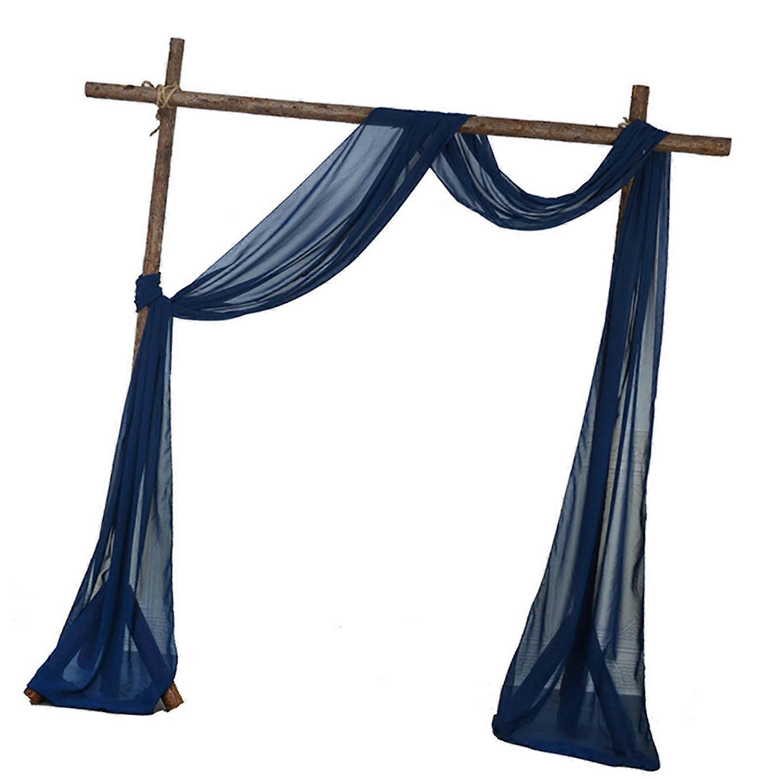 Quick Hanging Wedding Arch Drape Chiffon Arch Drape Durability Polyester Chiffon Curtains for Ceremonies Receptions  Tibet