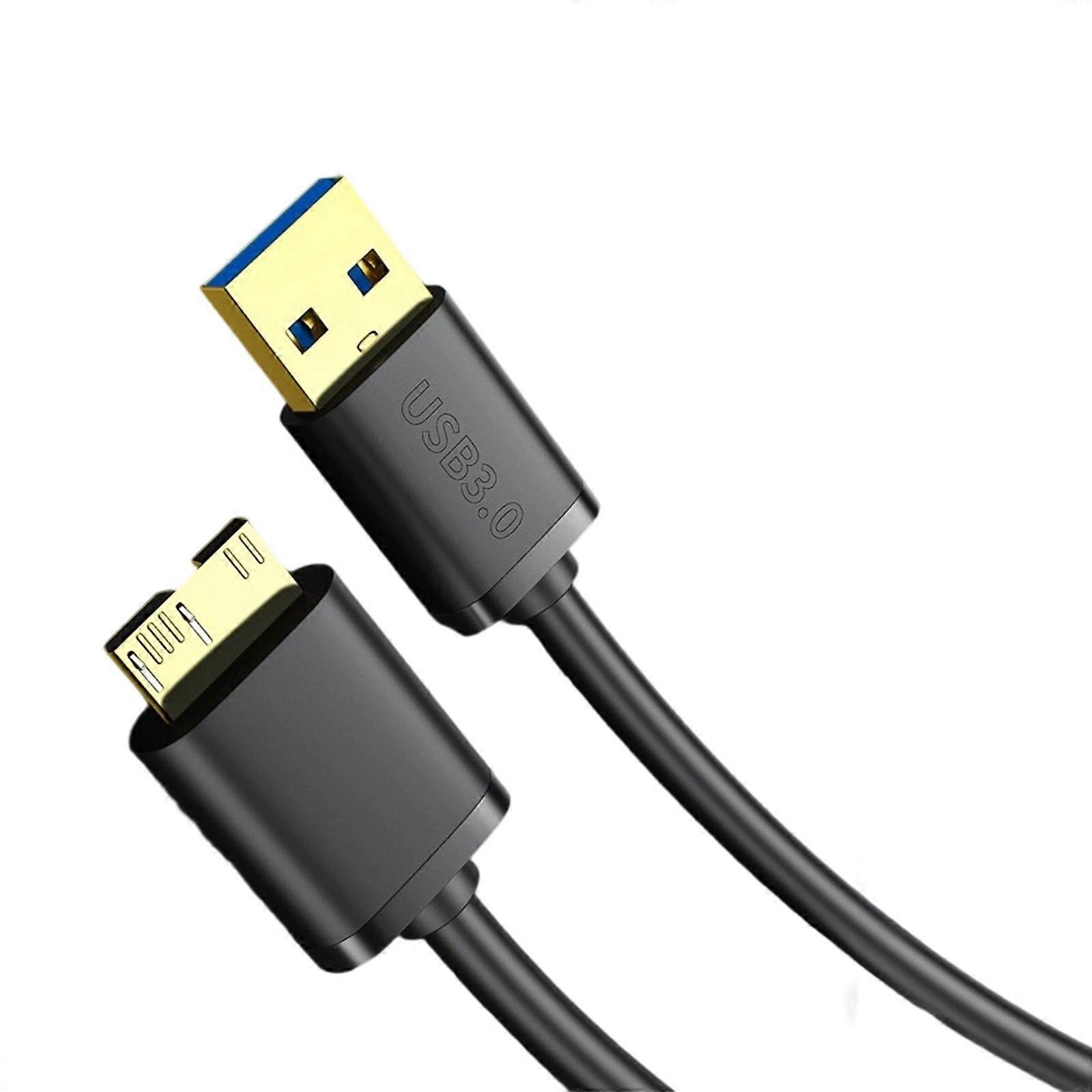 Fast Speed USB 3.0 to Microed B Cord for External Hard Drive Connection and Quick Charging 50/100cm Multicolor