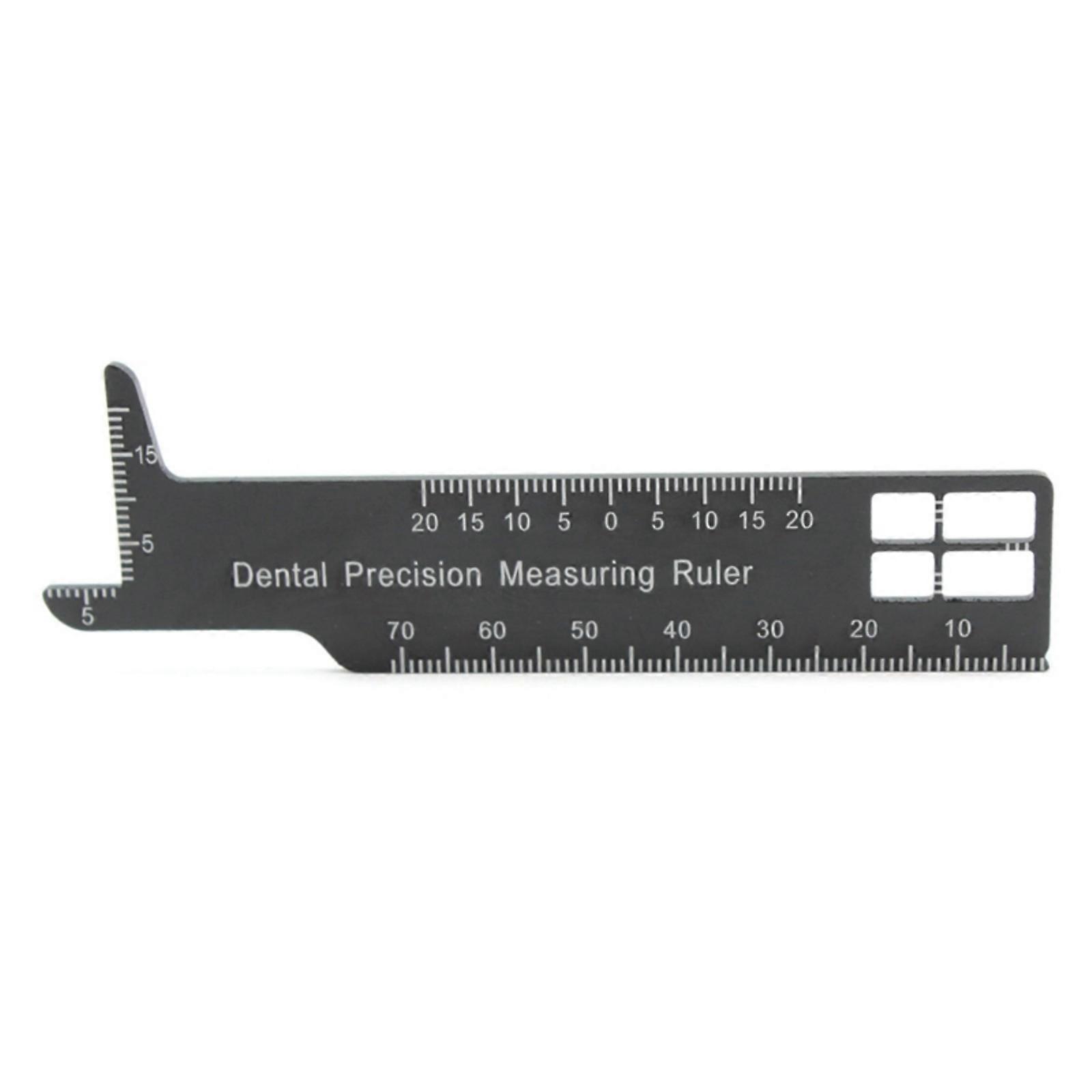 Accurate Dental Precisions Measuring Ruler Ergonomically Designs Endodontic Scaling Ruler Tool for Dental Professional Multicolor