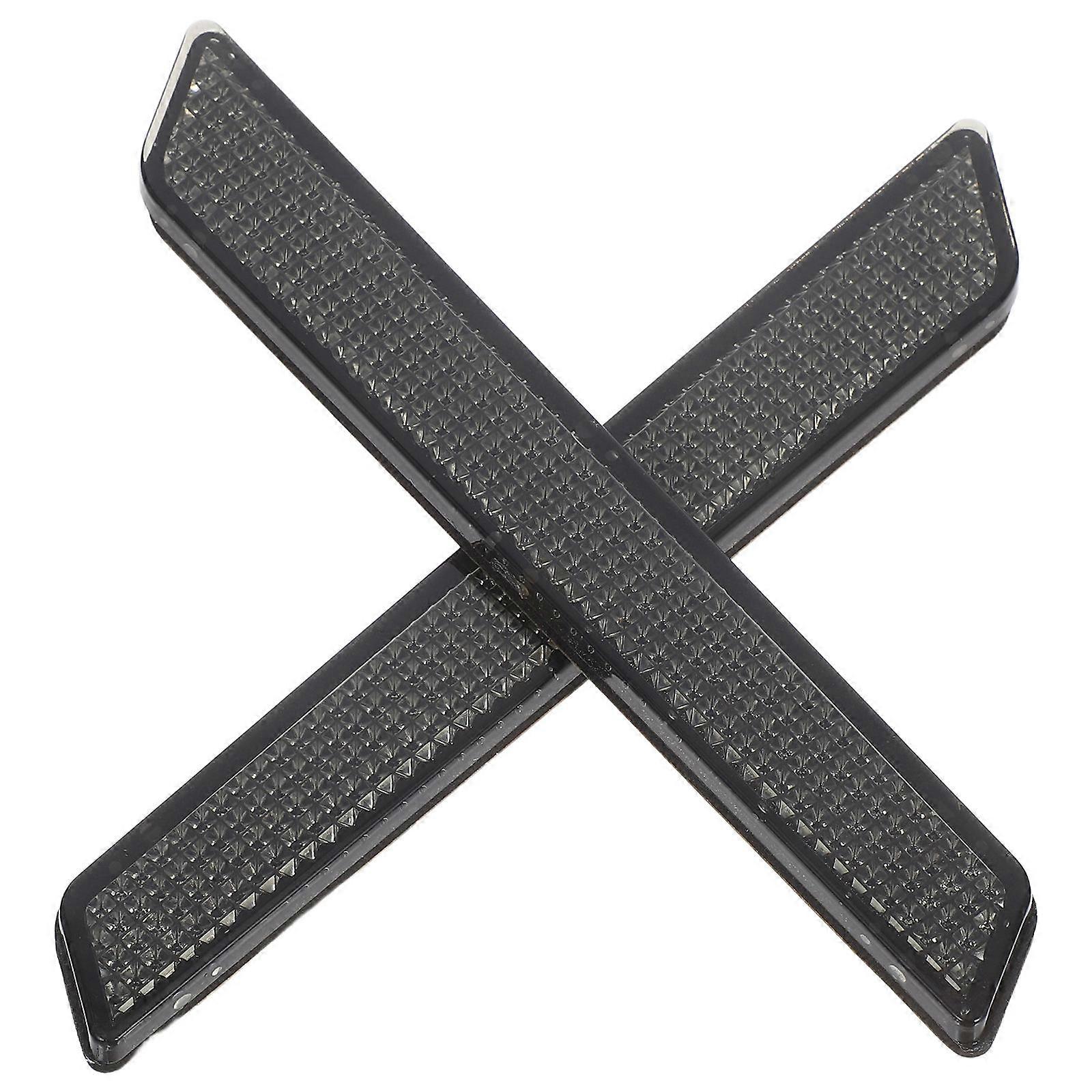 ABS Reflector Latch Covers for Motorcycle Safety Accessories 1Pair Grey