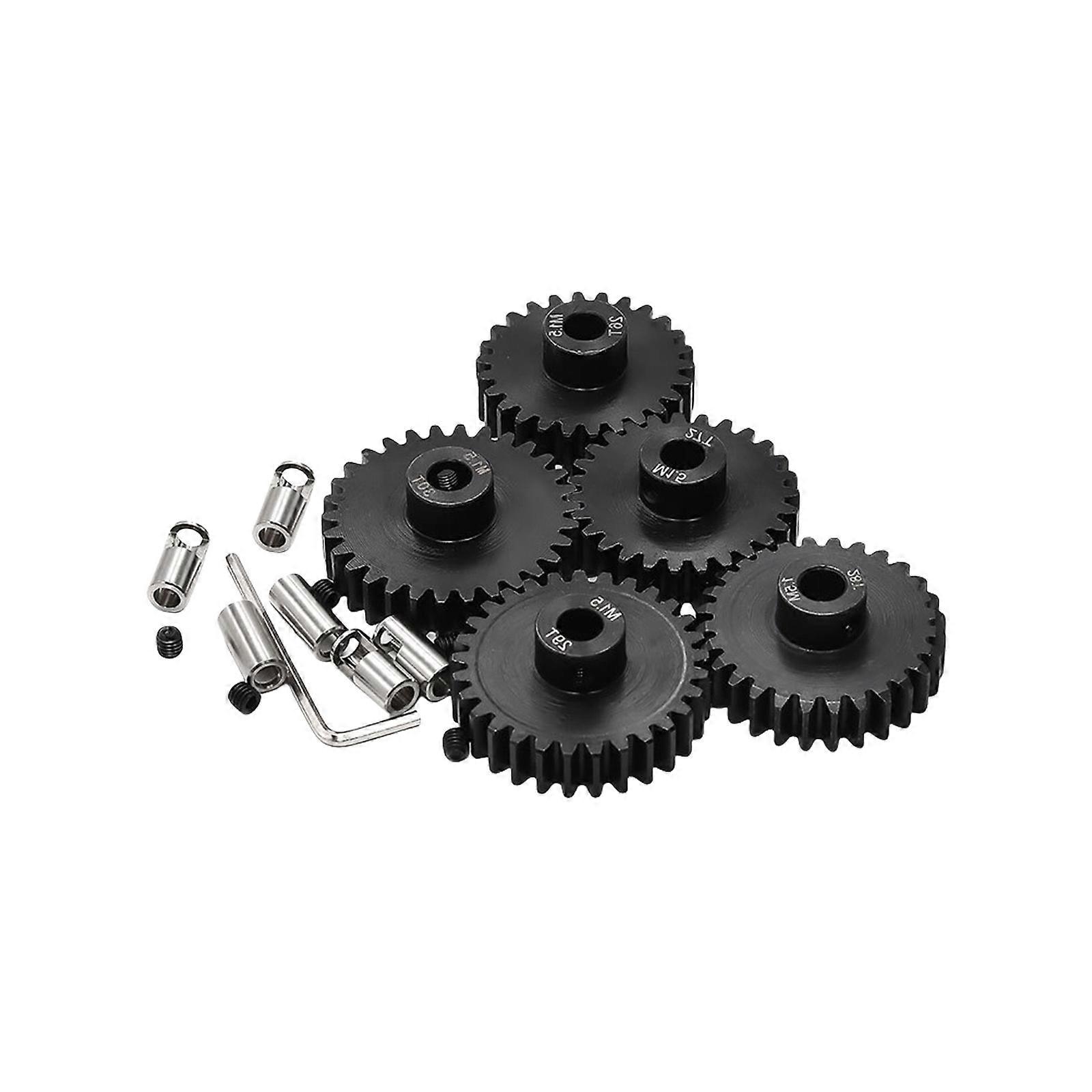 Multiple Tooth Motor Gear Set 8mm Shaft Fitment Accuracy Engineered Motor Gears 11T 16T 21T 26T Options for Remote Multicolor
