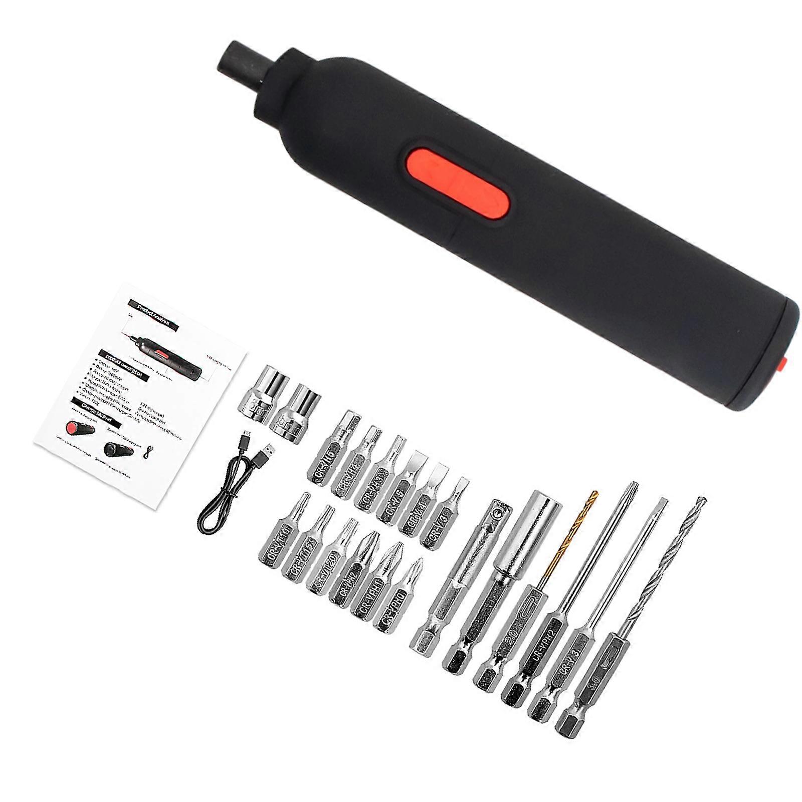 Electric Screwdriver Set Rechargeable Automatic Screwdriver Small Electric Drill for Electronics Camera Laptop and PC Multicolor
