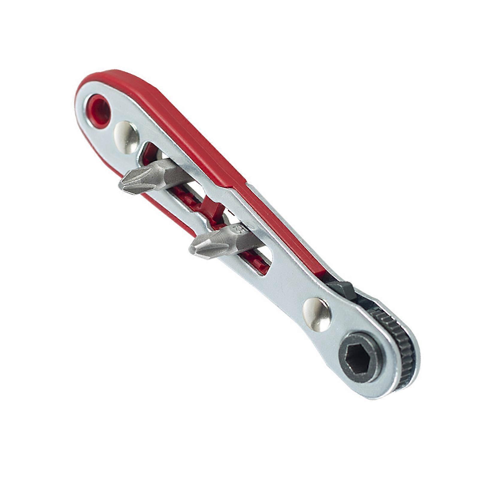 1Pc Mini Manual Bidirectional Ratchet Hex Screwdriver Wrench Multipurpose Magnetic Right Angle Flat Head Socket Tool Multicolor