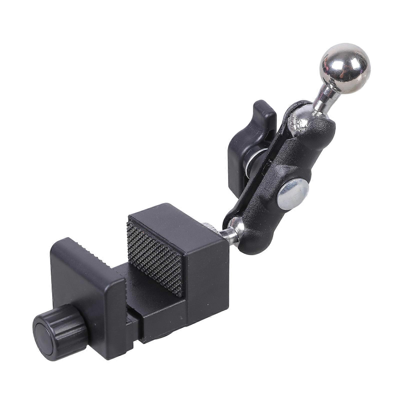 360 Degree Rotating Metal Clamp Base With Double 1/4 Screw Mounts For Photography Tablet Holders Camera Tripod Lights Multicolor