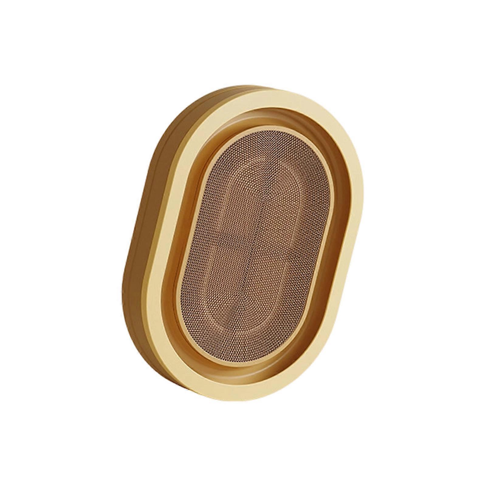 Identity Cleaning Puss Scratcher Reception Bedding Set Food Grade Materials Replaceable Insert Scratch Toy 10s Assembly  Oval yellow