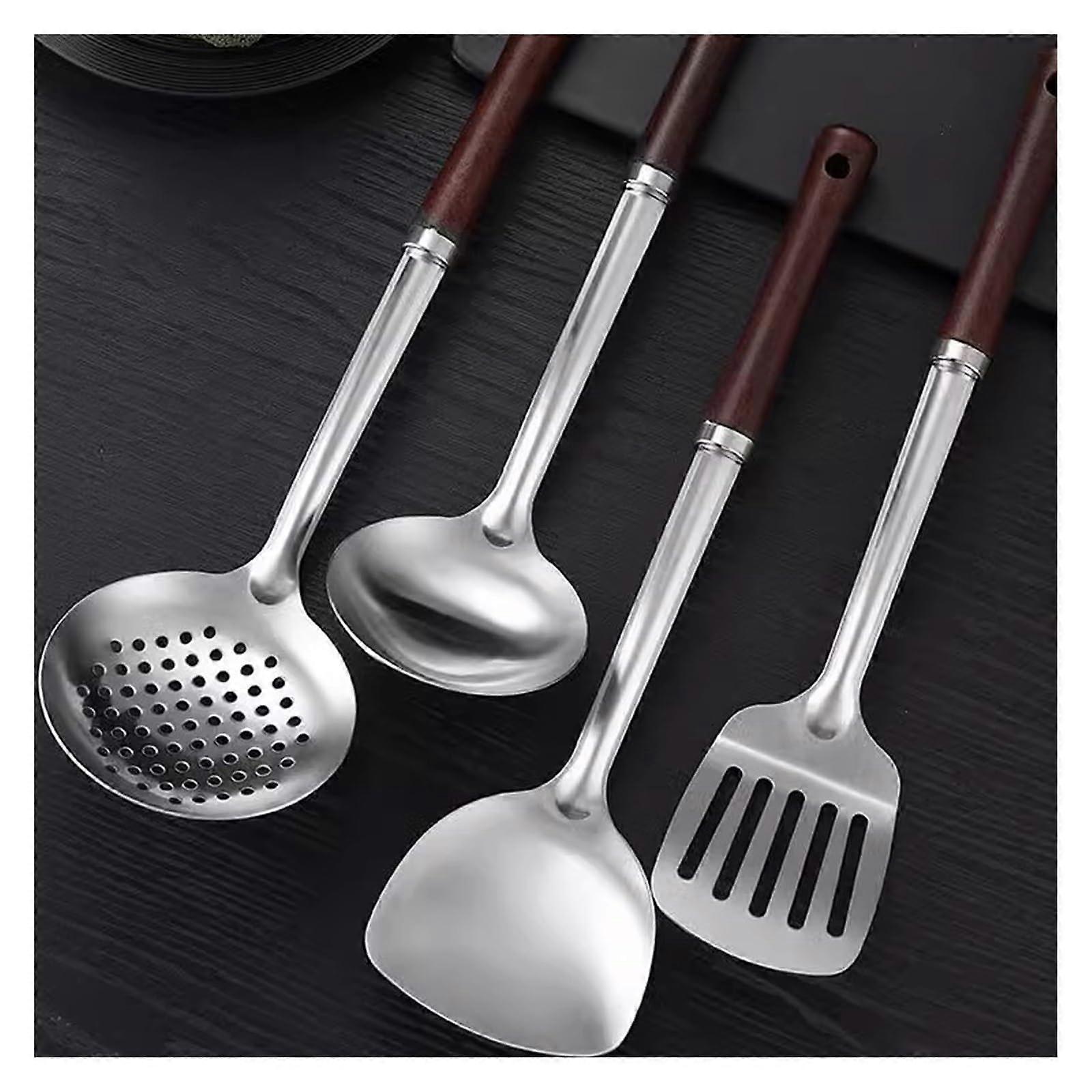 Kitchen Utensil Set NonStick Long Handle Cooking Spoon and Shovel for Mixing and Serving