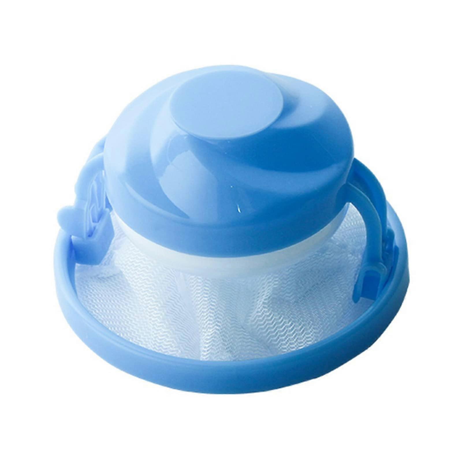 Washing Machine Hair Removal Catcher Filter Mesh Cleaning Bag Dirty Fibers Collector Filter Blue