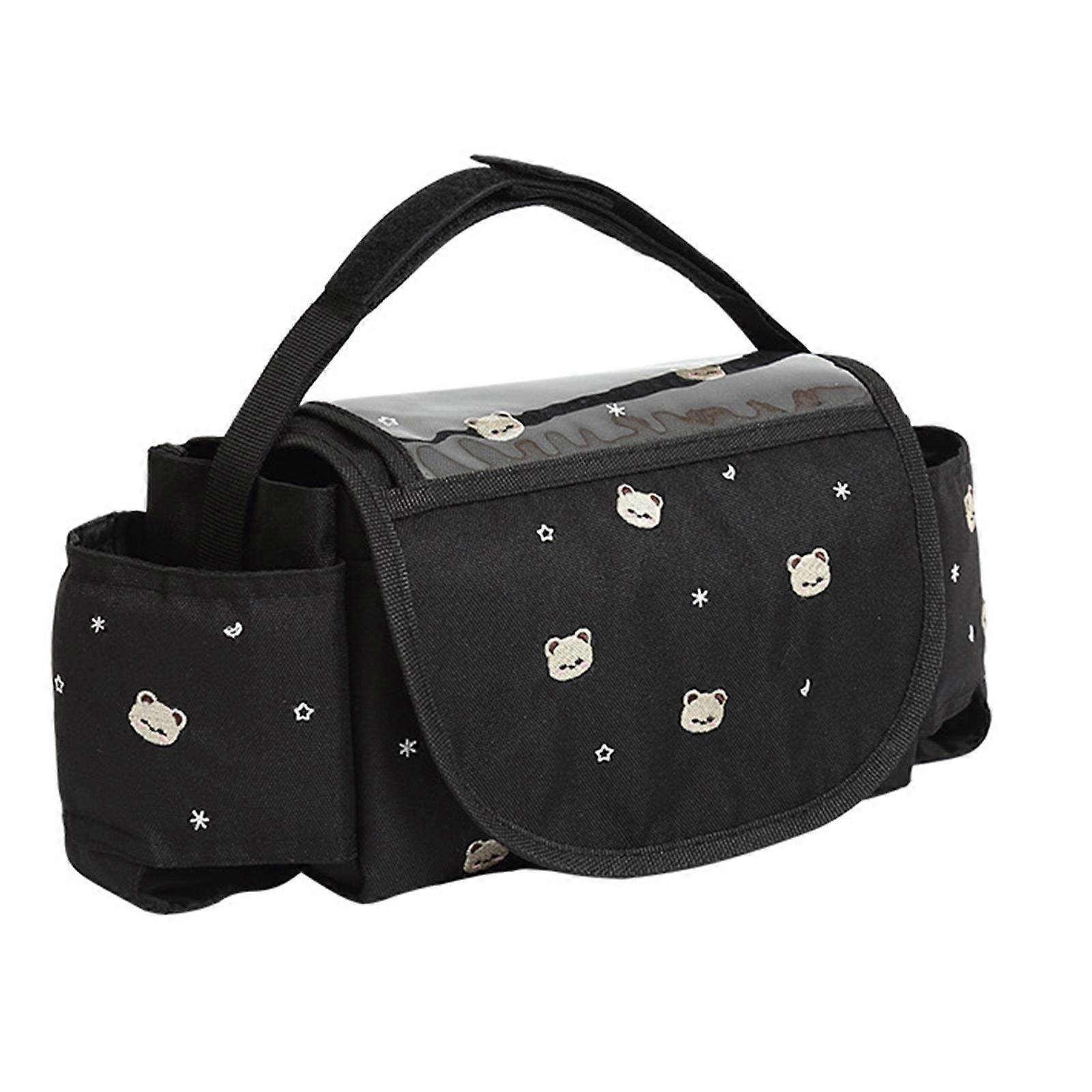 Spacious Storage Bag for Strollers, Versatile and Large Capacity Baby Gear Bag Organiser with Easy Access Pockets Multicolor