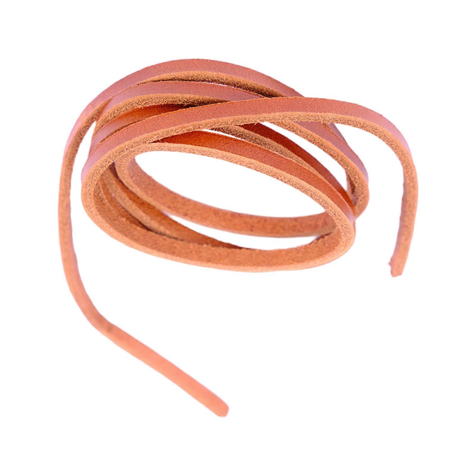 Imitation Leather Cord 1M for Jewelry Making and Craft Projects Bracelet String Practical Necklace Braided Thread Rope  Camel