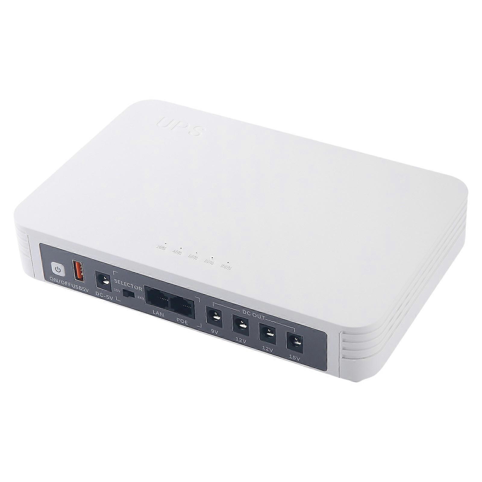 5V/9V/12V Uninterruptible Power Supply StableBackup Power Solution Easy to Use for Routers Modems & Surveillances Systems Multicolor