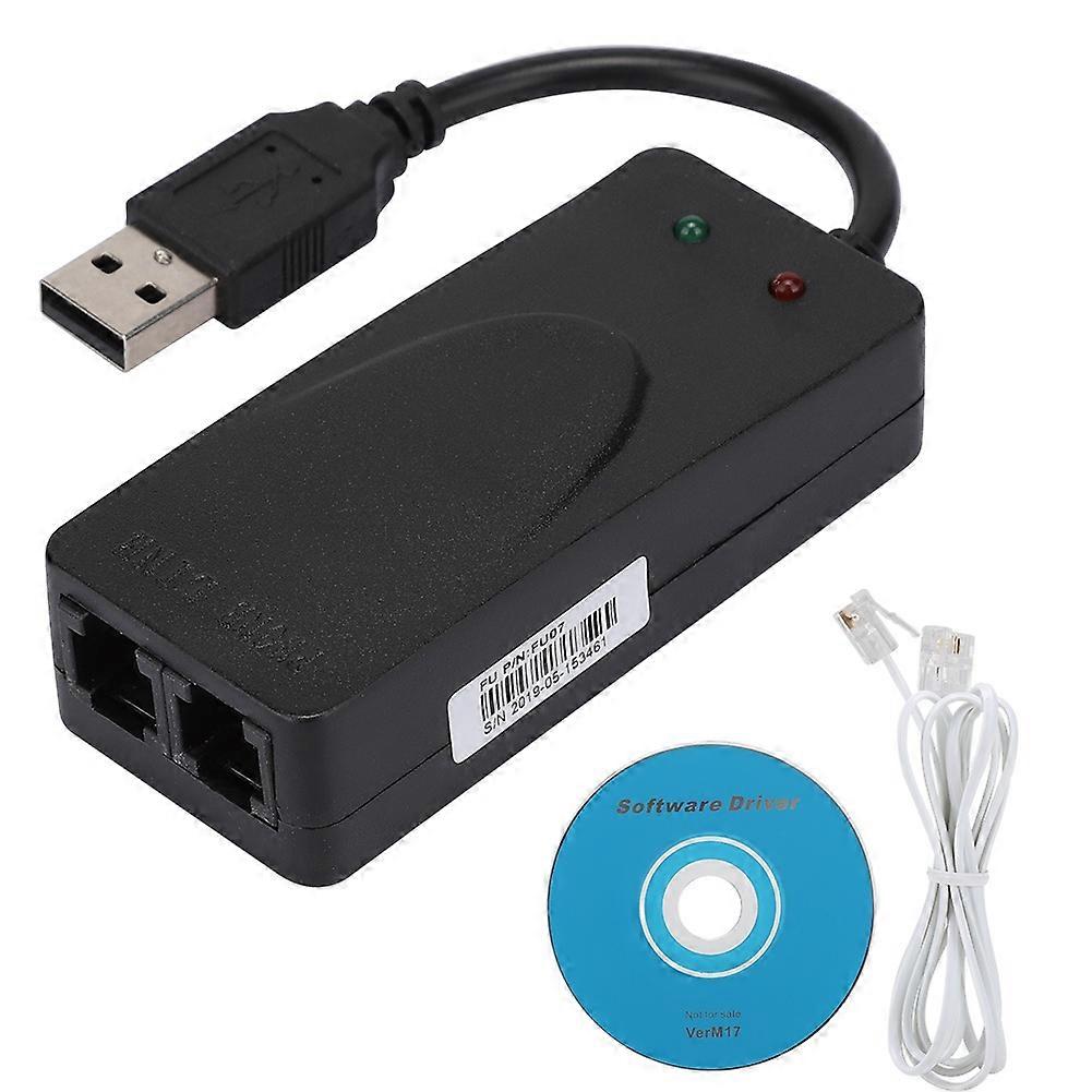 Fax Modem Dual Port USB2.0 56K External Modem Driver for Win 7/Win 8/Win 10/Win XP