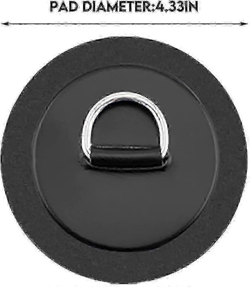 4 Pieces Kayak Round D Ring Rope Buckle Sailor Storage Elastic Loops Hook