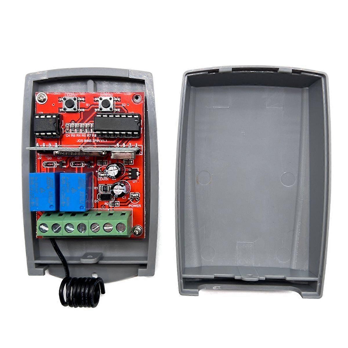 2 Channel Garage Door Remote Control Receiver 433/433.92MHz Fixed Code and Rolling Code Universal S