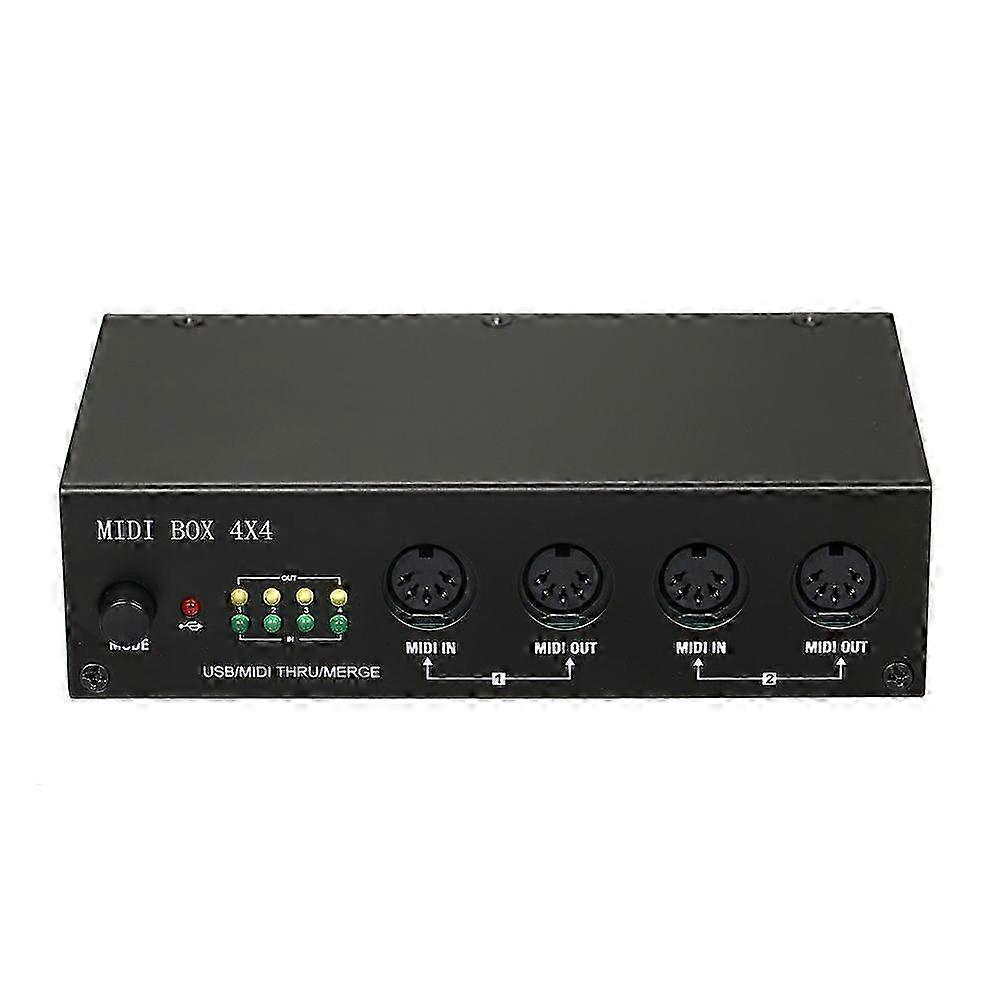 UM4x4 USB MIDI Interface 4 in /4 Out 64 MIDI Channels 4i/4o + Merge 2i4o MIDI Box