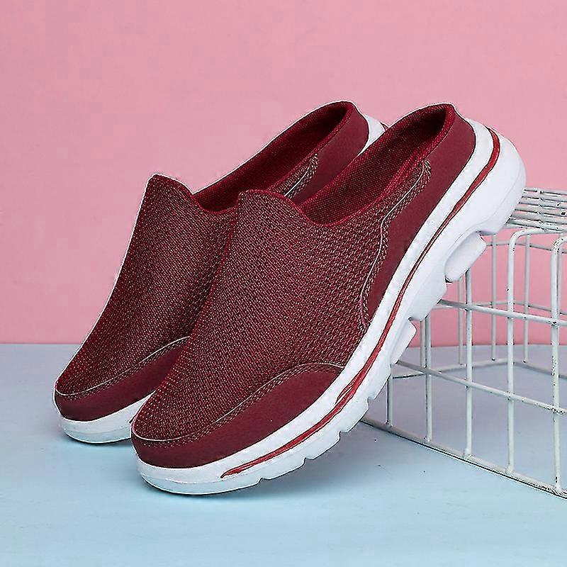 Big size breathable slippers for men - summer mesh slip on shoes