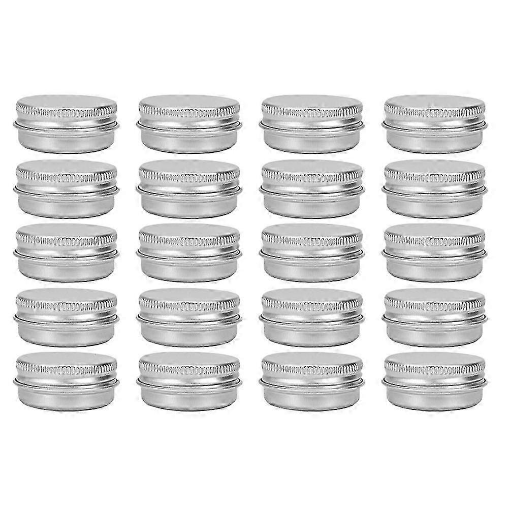 30Pcs Whorl Aluminum Caps Leak Proof and Secure Makeup Cream Jar for Home