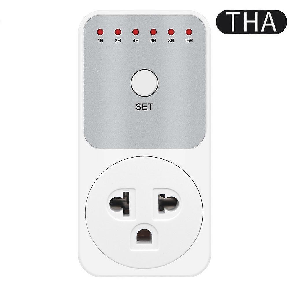 10Hr Countdown Timer Switch Socket Electronic 8 Plug Power Meter Intelligent Time Setting Control Socket Smart Control Plug-In