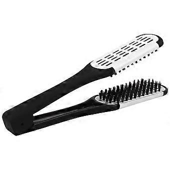 Professionelle Glättungsbürste Friseurwerkzeug Doppelseitige Bürste Haarglättung