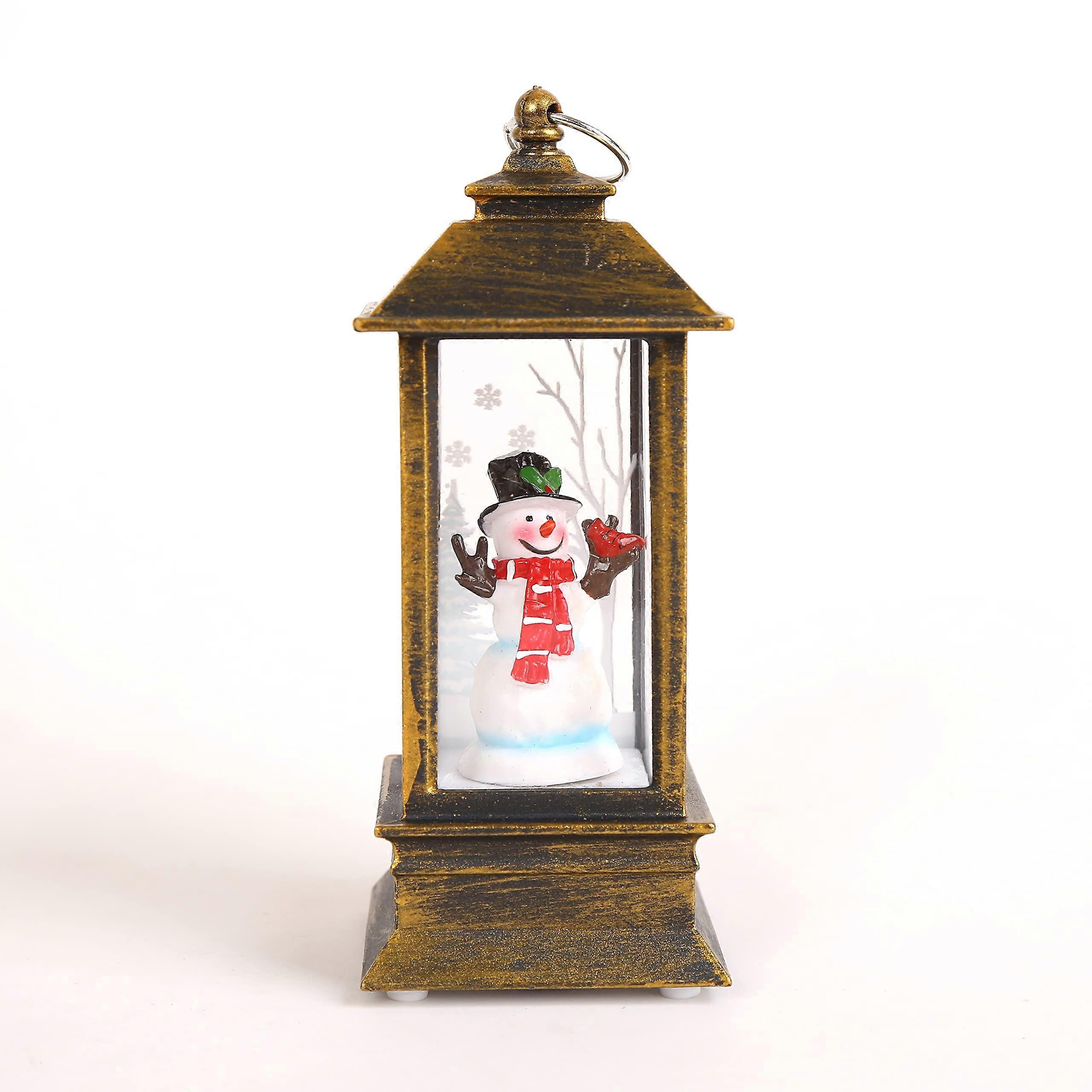 Christmas Tree Decorations Festive Snowman Lantern for Holiday Décor Lightweight Hanging Light