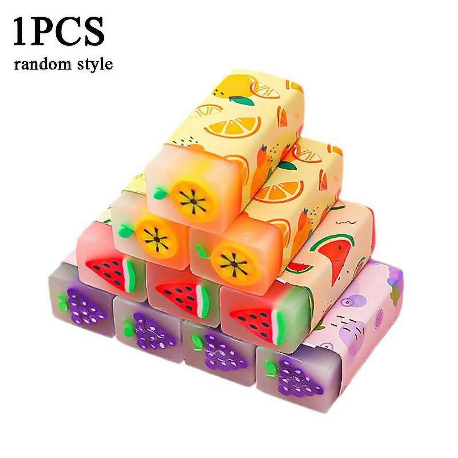 Cartoon Fruit Eraser Pencil Eraser E2Y7