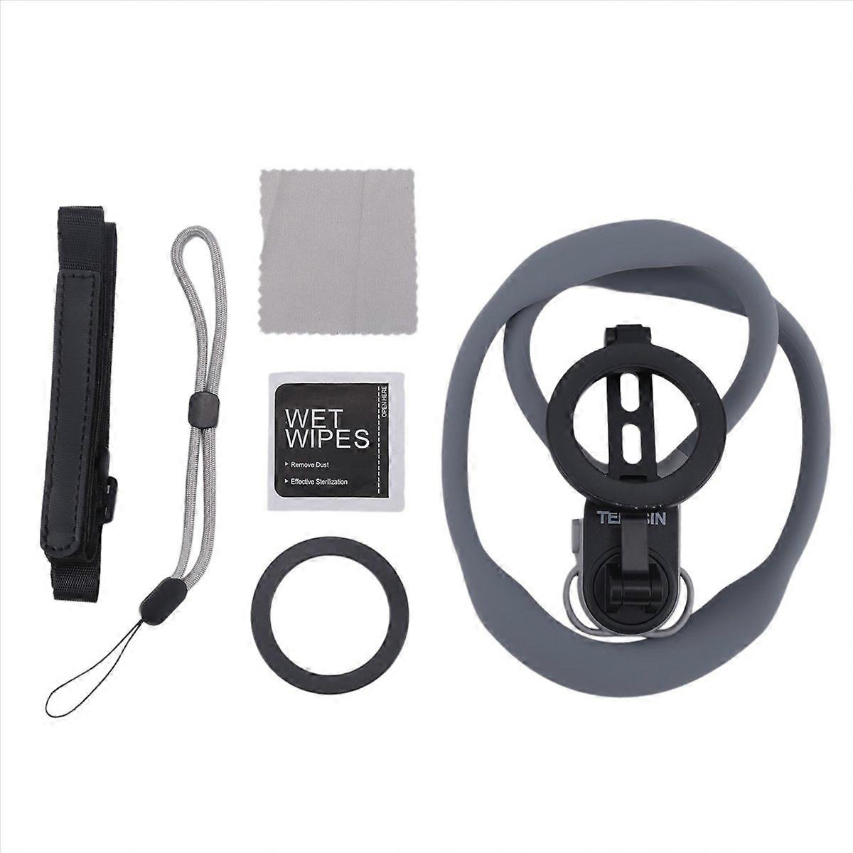 TELESIN Neck Holder Silicone Magnetic Quick Release Blue