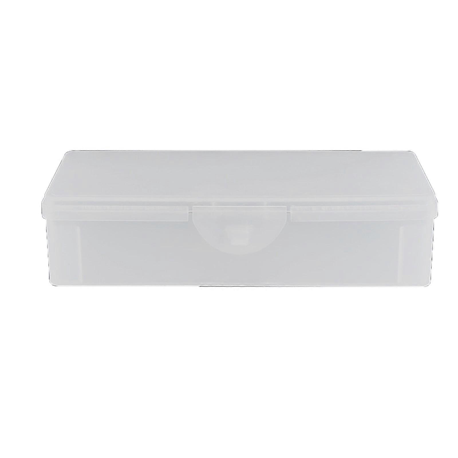 Cailmei Storage Box Plastic Stationery Storage Box Portable Packaging Box Empty Box Storage Tool B 18.8*7.1*4Cm