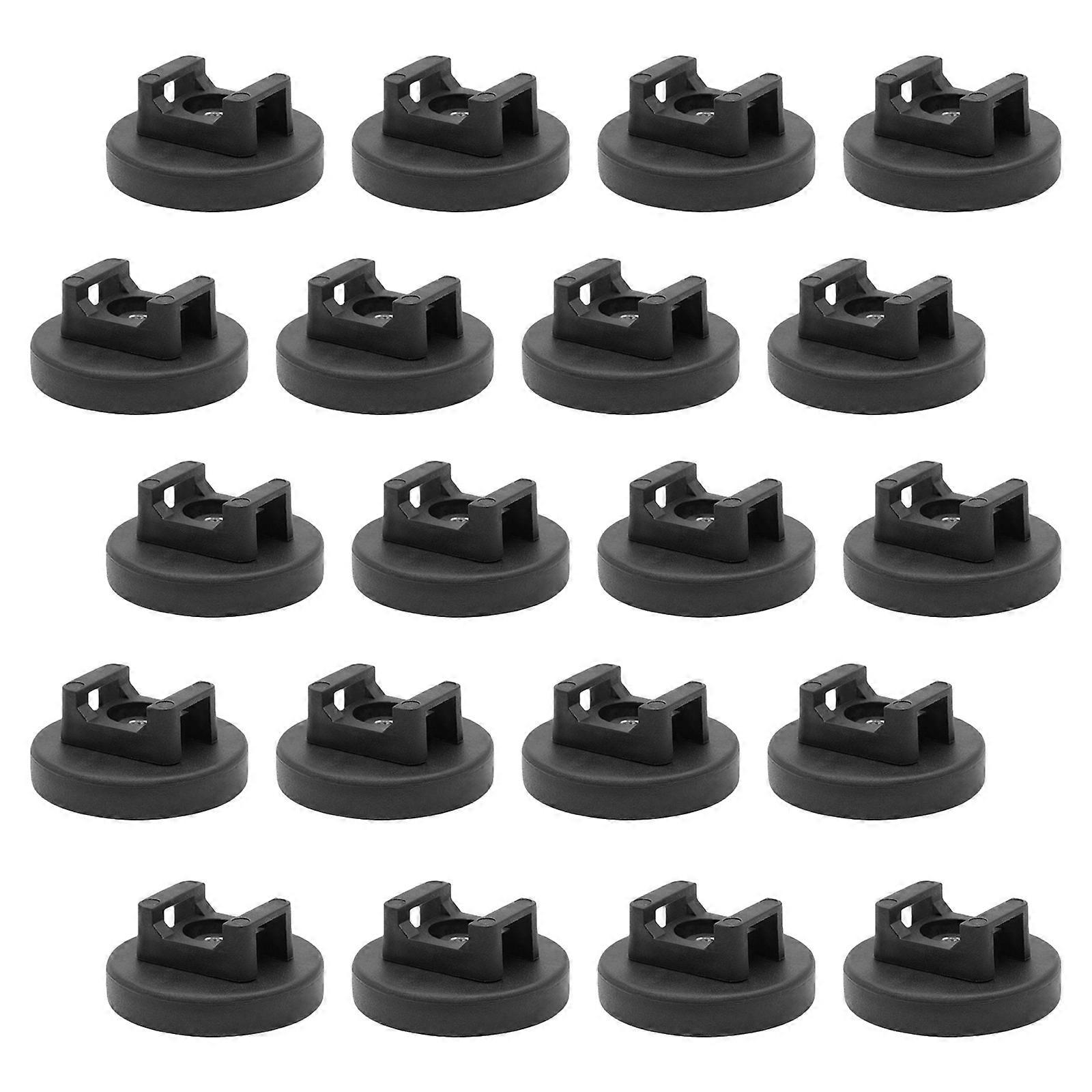 Strong Magnetic Polyamide Cable Tie Mount Base with Rubber Coating for Secure Wire Organization in Multiple Conditions Multicolor