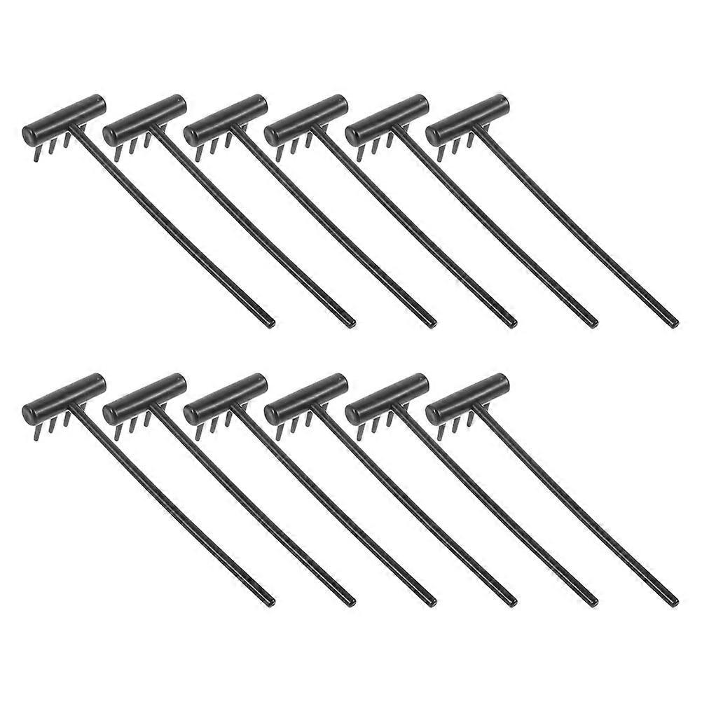 Sand Rake Plastic Mini Rake Set for Gardening Tools 12Pcs Pack