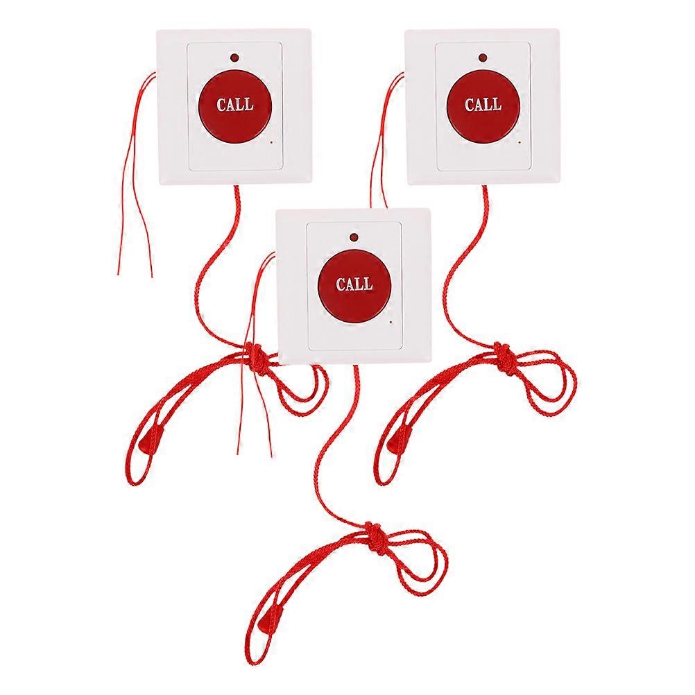 Emergency Call Button Alert Device for Seniors Wall Mounted 3Pcs