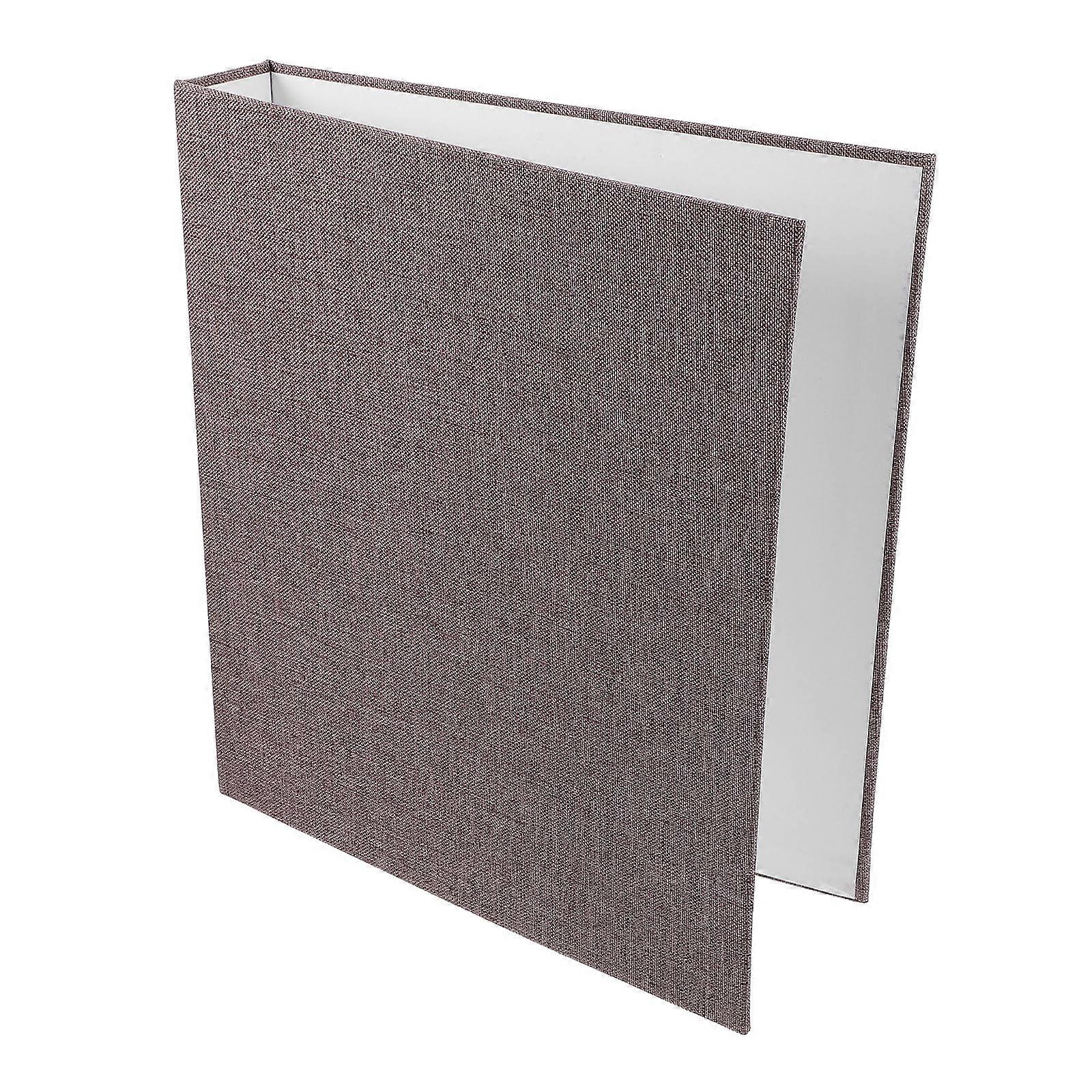 A5 3 Ring Binder Notebook Cover For Students Easy Page Addition 3Pcs In Grey Color