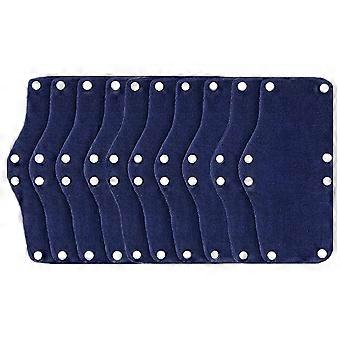 Bandeau de casque de sécurité 10PCS, doublure de casque de sécurité en coton, bandeaux de casque de sécurité réutilisables (bleu)
