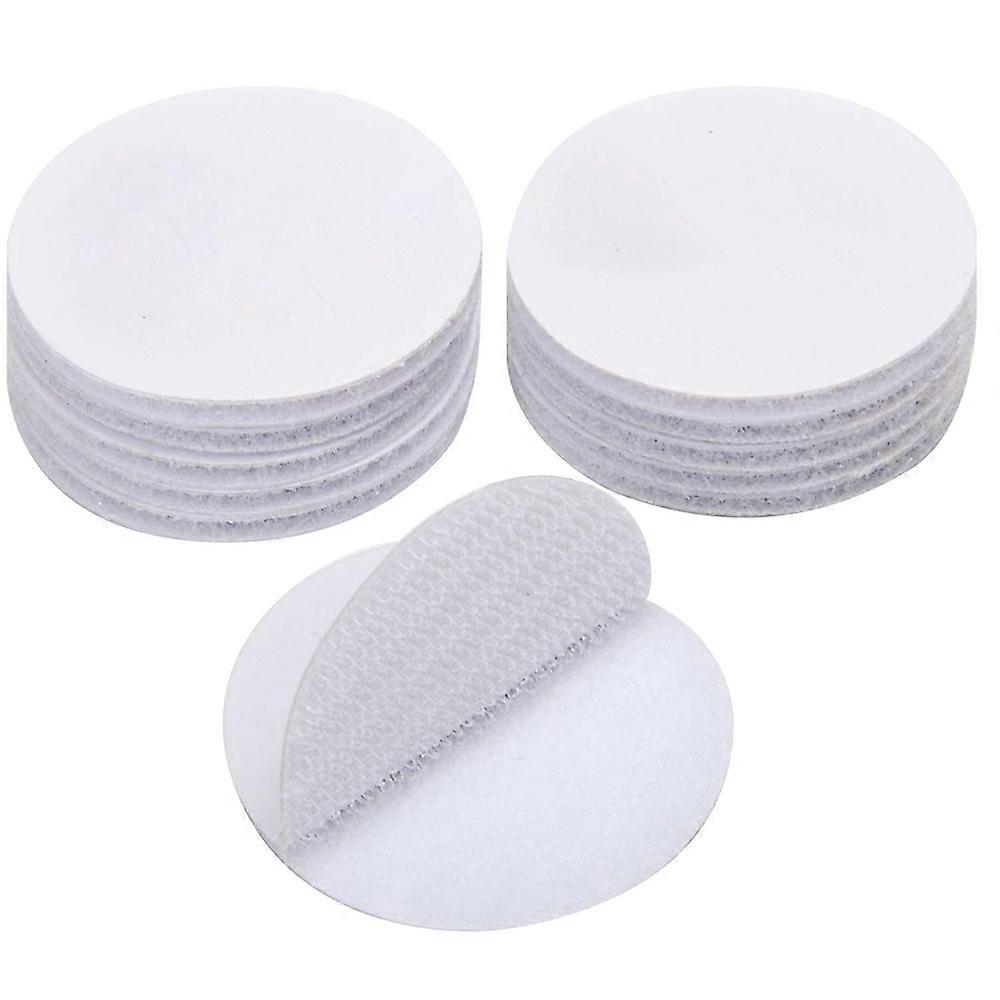 5-20Pairs 50mm Hook and Loop Interlocking Dots Sticky Self Adhesive Fastener Tape Back Coins Hook Loop DIY Carpet Anti Slip Mat