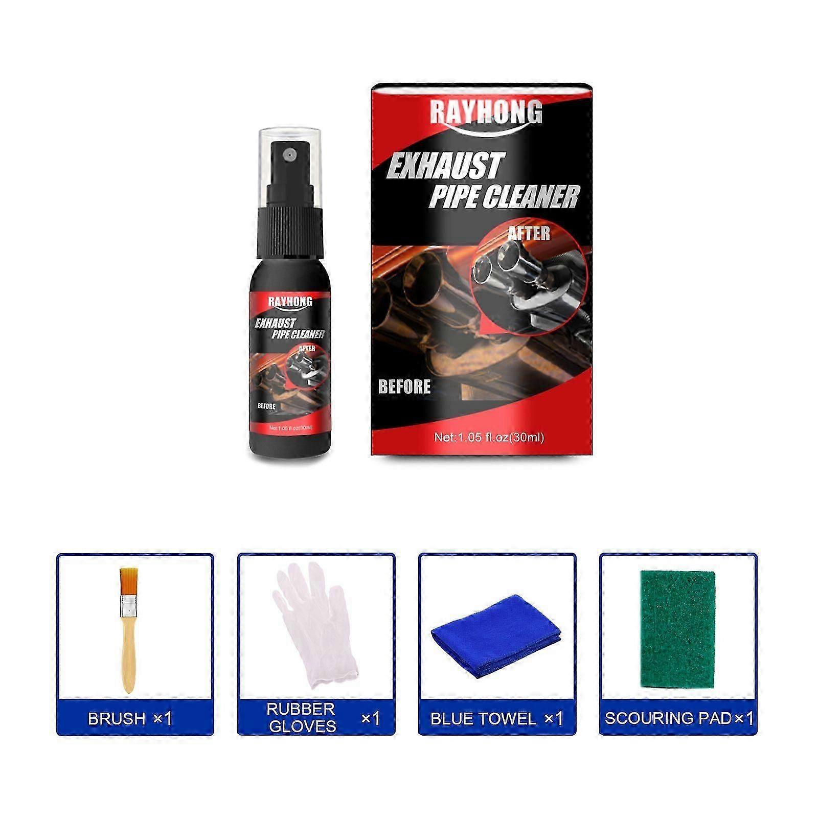 30ml Multi-Functional Car Exhaust Rust Remover - Easy, Safe, Restores Shine