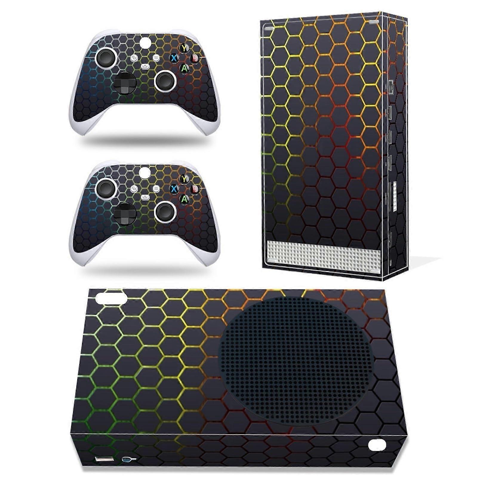 Protective Vinyl Skin Decal Cover For Xbox Series S Console With Two Free Wireless Controller Skins Bubble Free Wrap