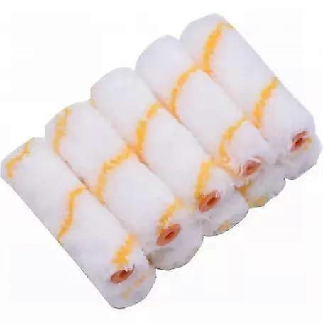 4 Inch Paint Roller Covers 1/2 Inch Nap Pack of 10 for Smooth Coverage and Even Paint Release