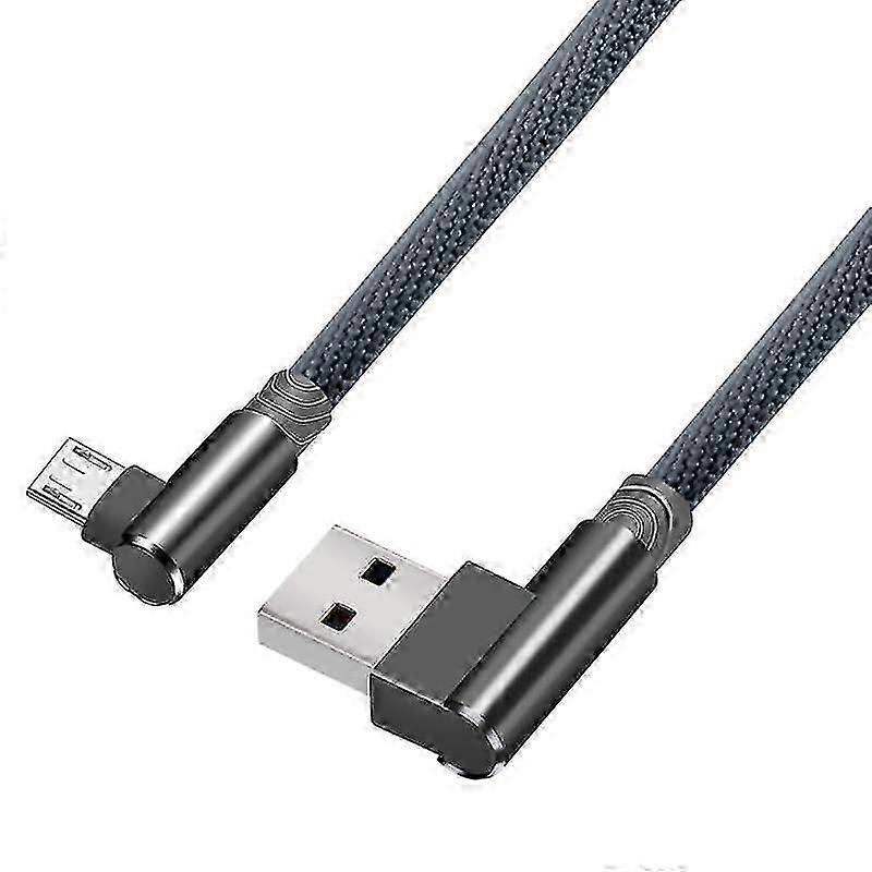 1m 2m 3m Charging Micro Cable Usb Plug To 90 Degree Angle Micro Android Charge Line Connector